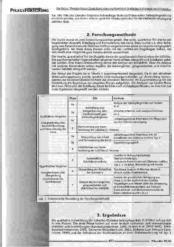 Vorschauseite 4: Entwicklung eines psychometrisch fundierten Instruments zur Erfassung des Selbstpflegeverhaltens