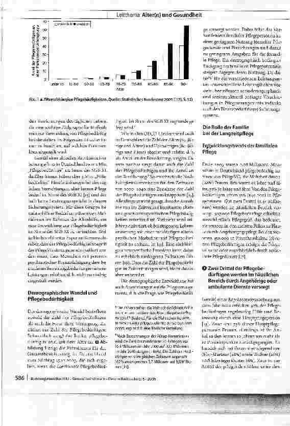 Vorschauseite 4: Pflegebedürftigkeit - Zur Bedeutung der familiären Pflege für die Sicherung der Langzeitpflege