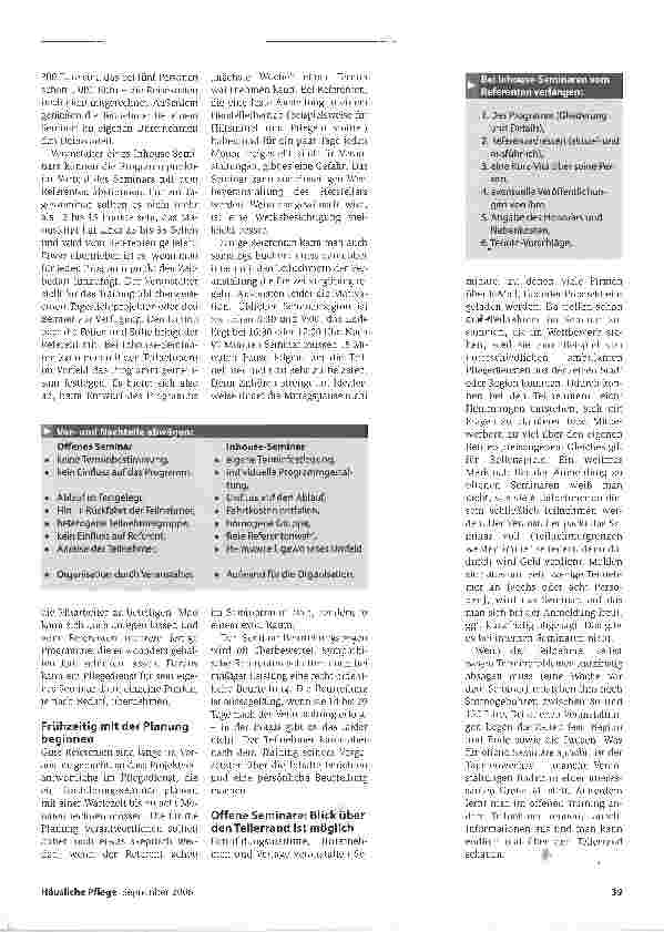 Vorschauseite 2: Fortbildung muss sein
