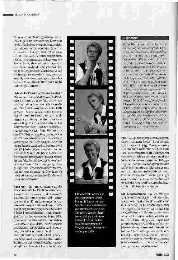 Vorschauseite 2: DIE ERNEUERIN PORTRÄT EDITH DÜRR