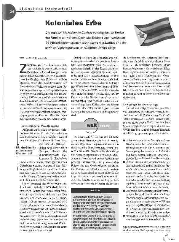 Vorschauseite 1: Koloniales Erbe