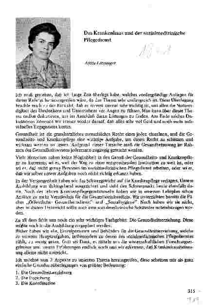 Vorschauseite 1: Das Krankenhaus und der sozialmedizinische Pflegedienst