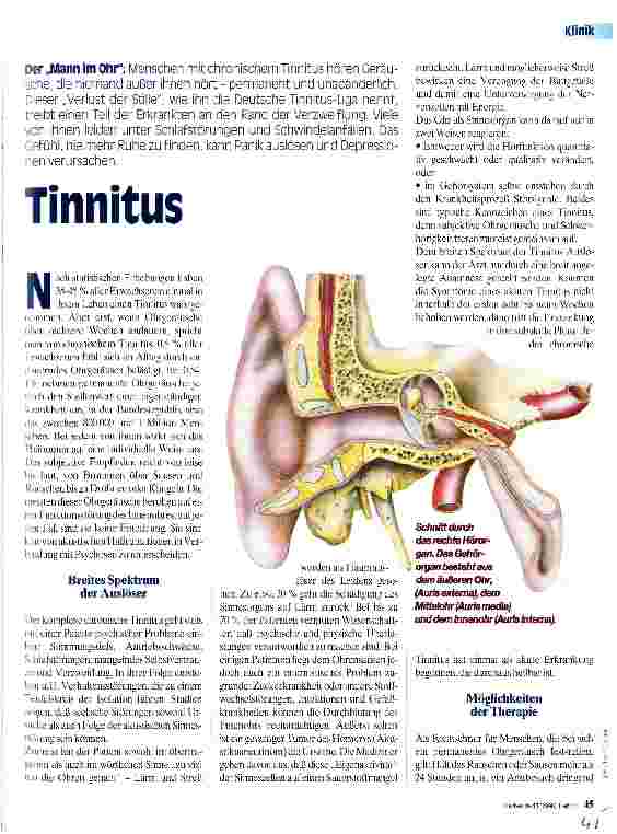 Vorschauseite 1: Tinnitus