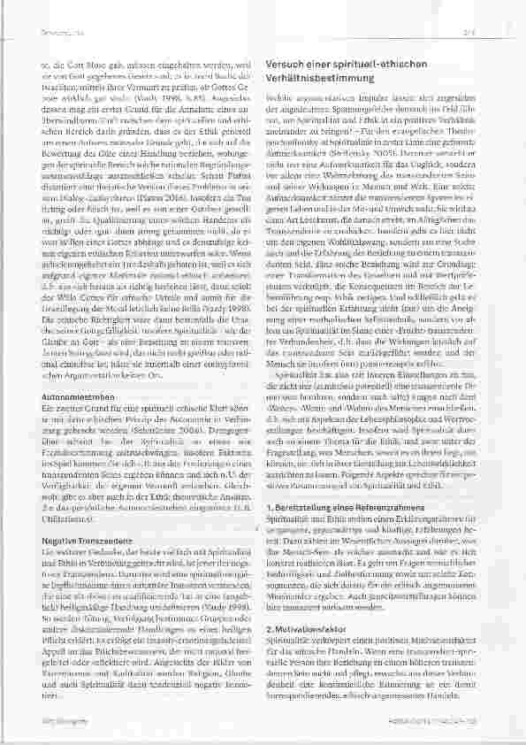 Vorschauseite 3: Spiritualität und Ethik: Autonomie oder Symbiose?