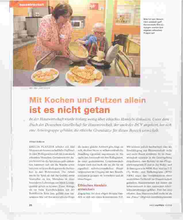 Vorschauseite 1: Mit Kochen und Putzen ist es nicht getan