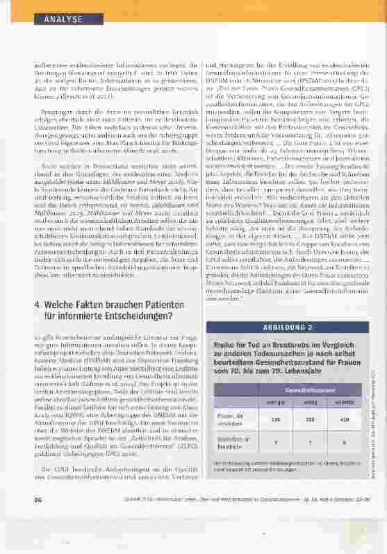 Vorschauseite 4: Unter-, Überund Fehlinformation im Gesundheitswesen