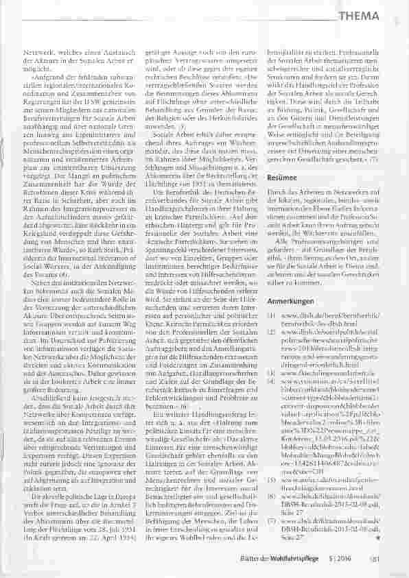 Vorschauseite 3: Netzwerke als Fundament der Flüchtlingspolitik Unterschiedliche Interessen können für die Soziale Arbeit zu konflikthaltigen Entscheidungssituationen führen