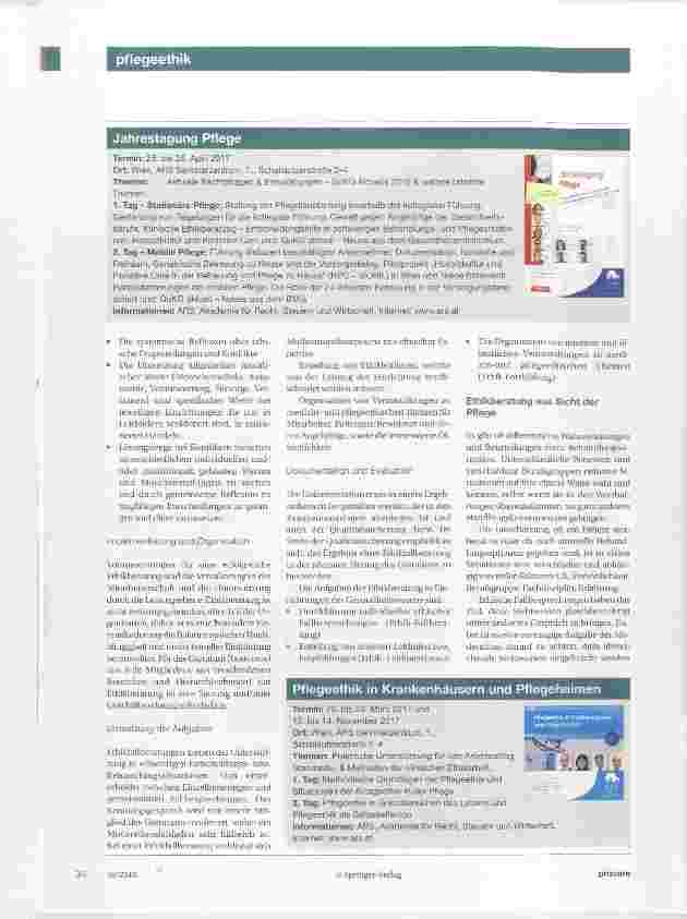 Vorschauseite 3: Ethik für die Pflege