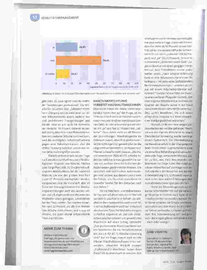 Vorschauseite 3: BLITZUMFRAGE IN PFLEGE- UND SENIORENHEIMEN Wie hygienisch ist der Umgang mit Wäsche?
