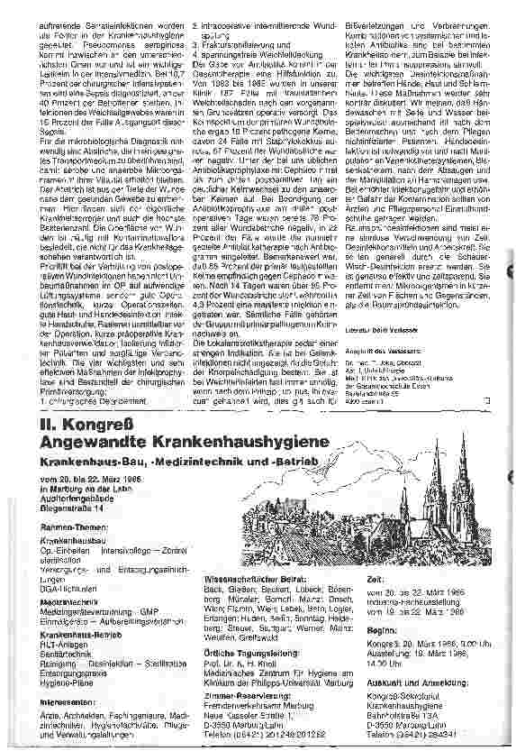 Vorschauseite 2: Praktische Hygiene im Krankenhaus, Epidemiologie der Wundversorgung auf der Intensivstation
