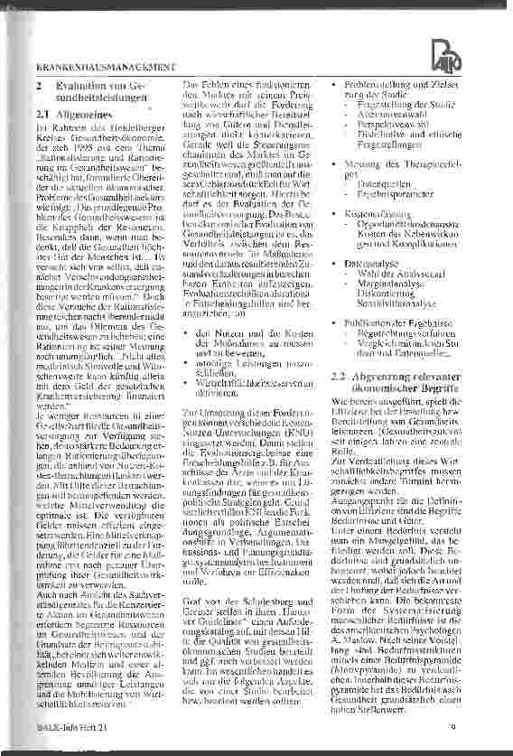 Vorschauseite 5: Aspekte der Ökonomisierung des Gesundheitswesens Krankenhausmanagement