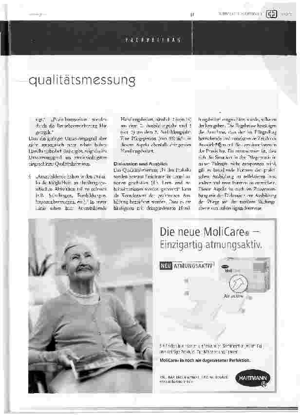 Vorschauseite 4: Qualitätsmessung in der praktischen ausbildung zur gesundheitsund krankenpflege