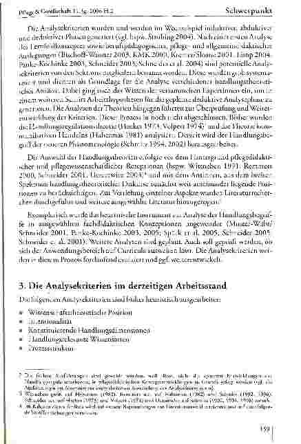 Vorschauseite 3: Handlungstheoretische Reflexionsebenen in der Pflegedidaktik. Ein Instrument zur Analyse von Handlungsbegriffen in pflegedidaktischen Zusammenhängen