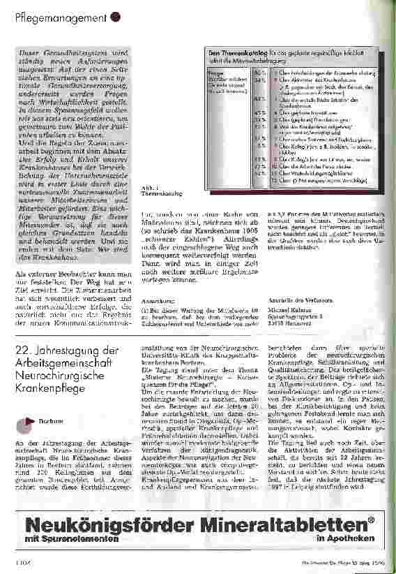 Vorschauseite 6: Der Weg ist schon ein Ziel! - Ein Krankenhaus auf dem Weg zum Klinikleitbild -