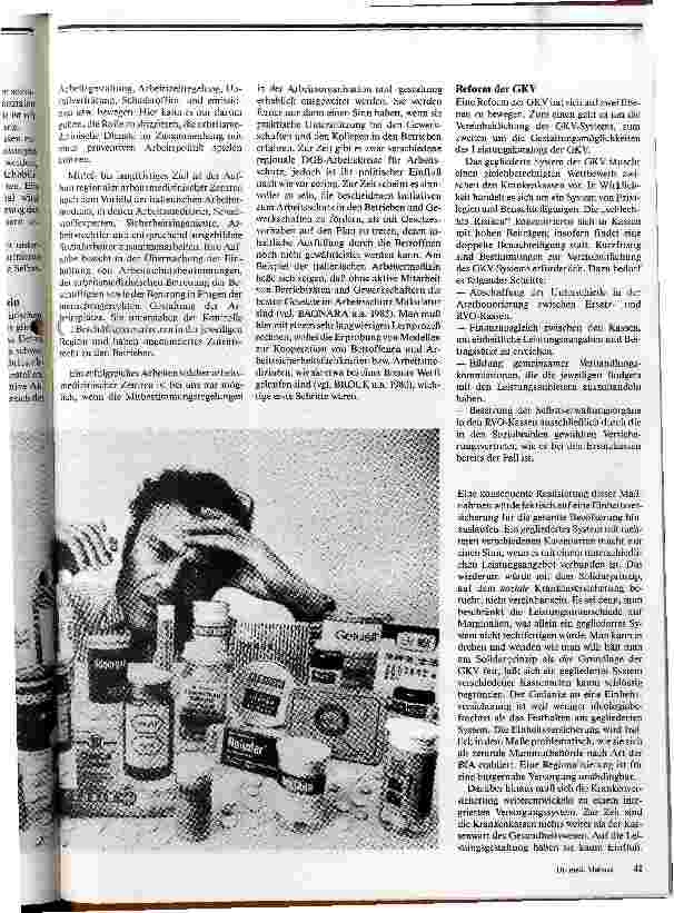 Vorschauseite 3: Reform des Gesundheitswesens Umbau oder Abriß /// Teil II