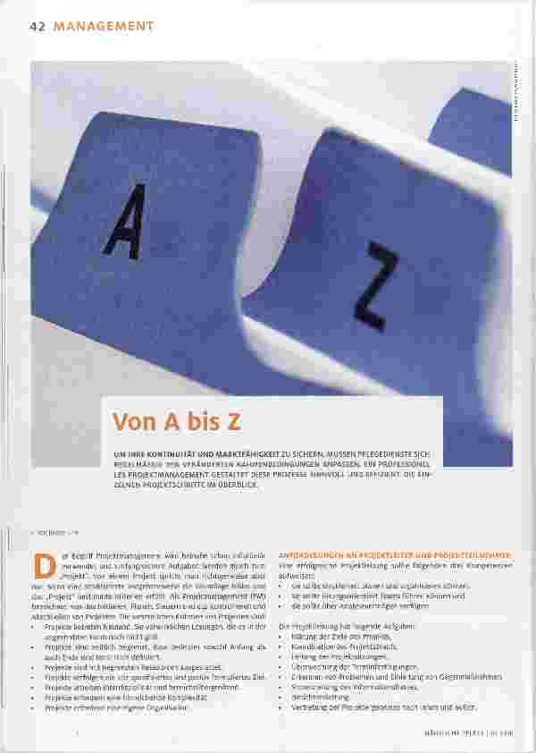 Vorschauseite 1: Von A bis Z