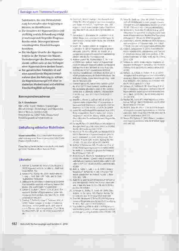 Vorschauseite 5: Elektrolytveränderungen im Alter mit Fokus auf Hyponatriämie