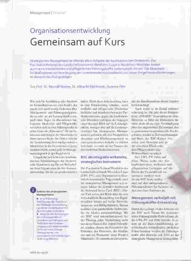 Vorschauseite 1: Organisationsentwicklung Gemeinsam auf Kurs