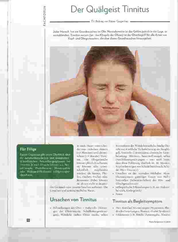 Vorschauseite 1: Der Quälgeist Tinnitus