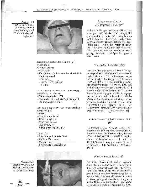 Vorschauseite 3: DIE FIBEROPTISCHE WACH INTUBATION IMERWACHSENENALTER