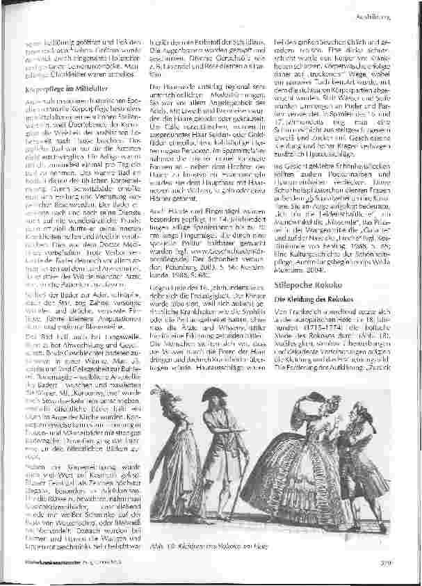 Vorschauseite 6: Kleidung und Körperpflege im Wandel der Zeit
