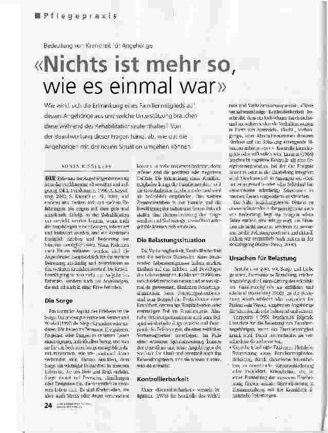 Vorschauseite 1: Nichts ist mehr so, wie es einmal war