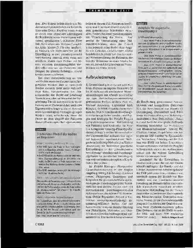 Vorschauseite 2: BiomaterialbankenZwischen Forschungsfreiheit und Persönlichkeitsrecht