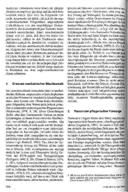 Vorschauseite 2: Sterbehilfe - ethische Herausforderungen an pflegerisches Handeln und institutionelle Rahmenbedingungen