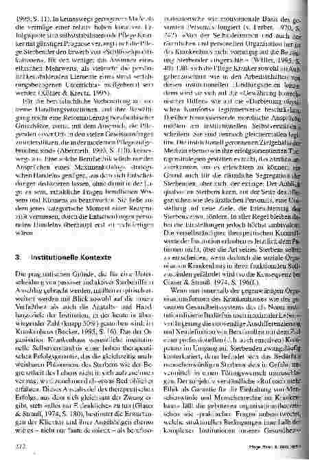 Vorschauseite 6: Sterbehilfe - ethische Herausforderungen an pflegerisches Handeln und institutionelle Rahmenbedingungen