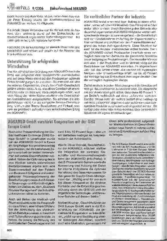 Vorschauseite 4: Mit einer Idee auf Erfolgskurs: AGKAMED