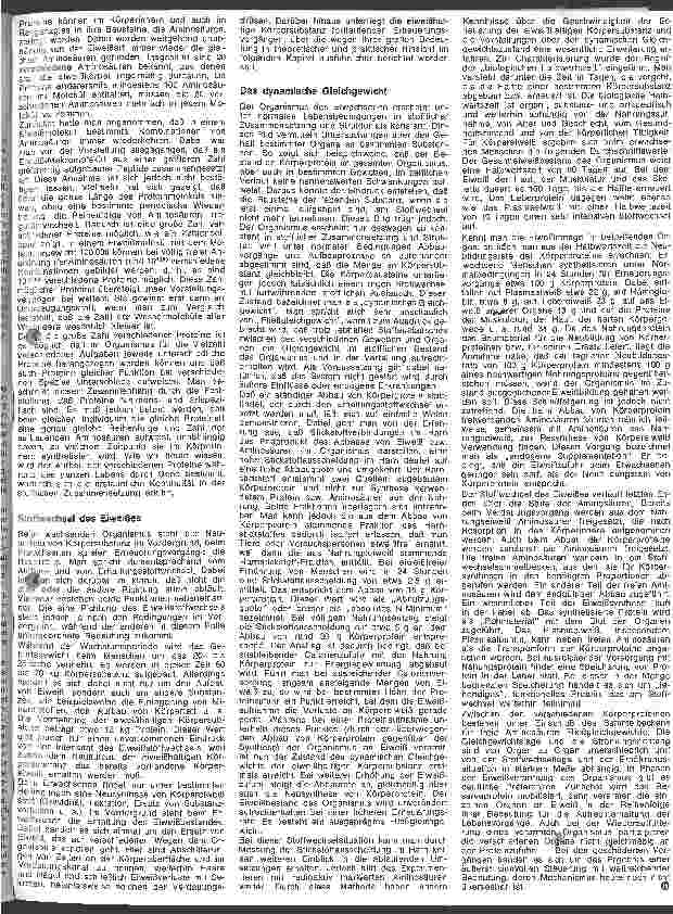 Vorschauseite 2: Grundzüge der Ernährung des gesunden Menschen 18. Folge: Chemie und Stoffwechsel des Eiweiß