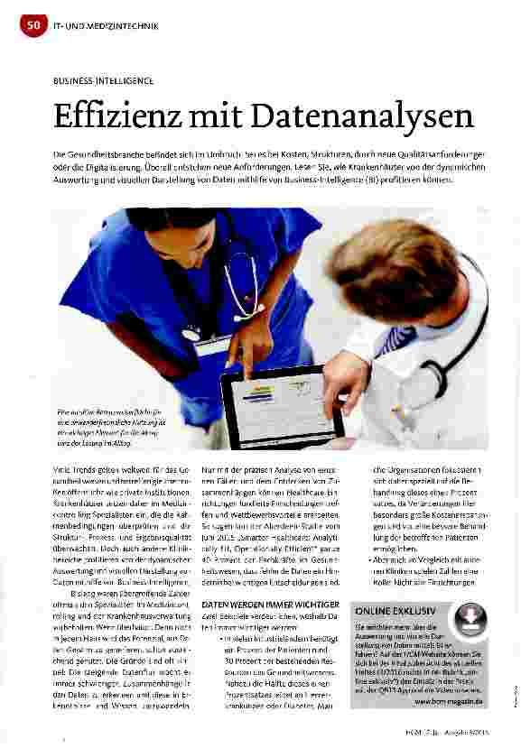 Vorschauseite 1: Effizienz mit Datenanalysen