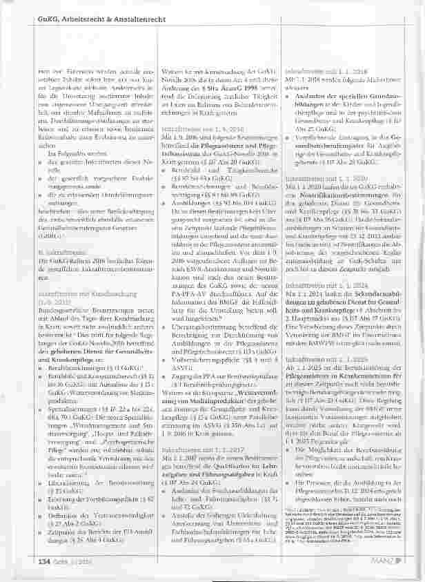 Vorschauseite 2: GuKG-Novelle 2016: Inkrafttreten und Evaluierung der Reformmaßnahmen