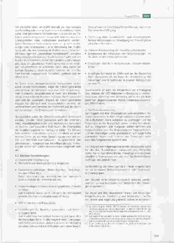 Vorschauseite 3: Empfehlungen des Deutschen Vereins für den Ausbau einer Anerkennungskultur in den Freiwilligendiensten