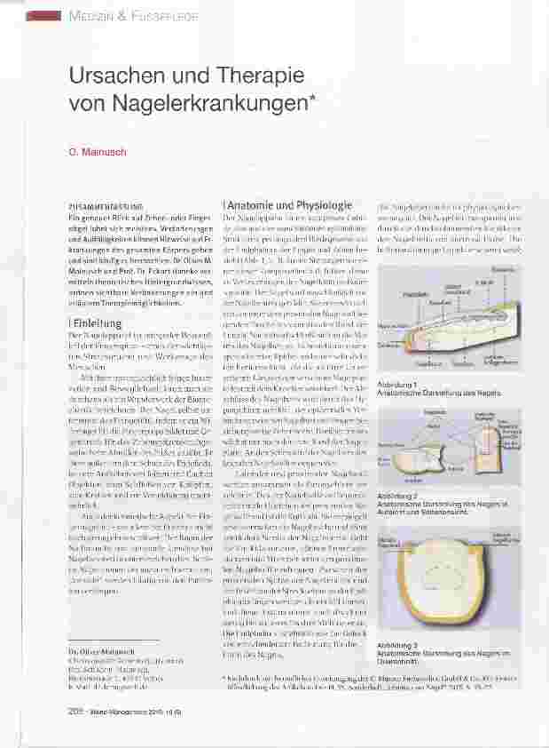 Vorschauseite 1: Ursachen und Therapie von Nagelerkrankungen