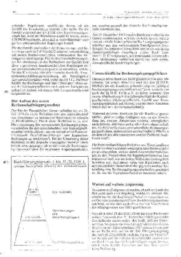 Vorschauseite 2: Auswirkungen der Bilanzrichtlinien auf die KHBV