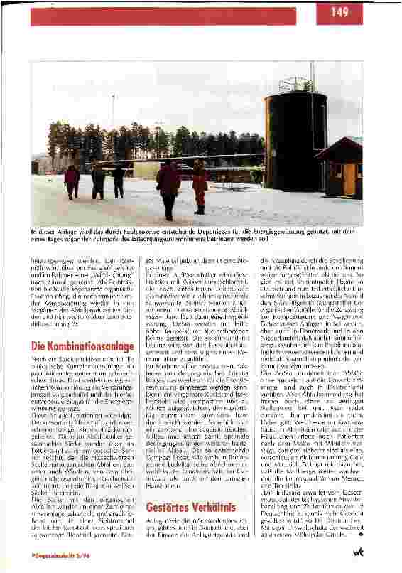 Vorschauseite 5: Blick über den Zaun: Alternativen zur Deponierung von Abfällen Pflege und Umweltschutz Teil 6
