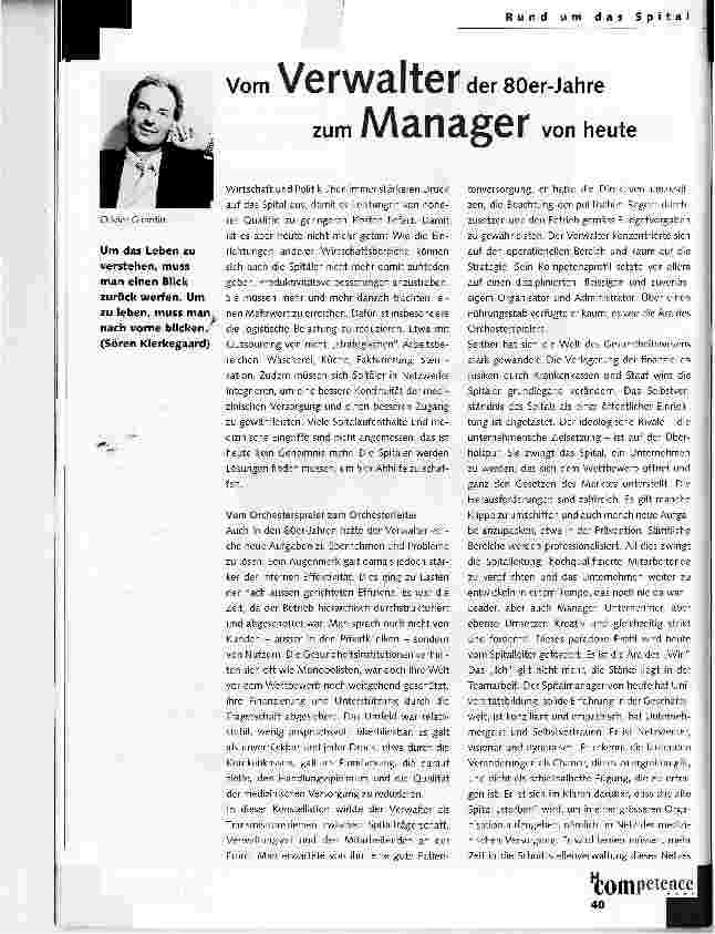 Vorschauseite 1: Vom Verwalter der 80er-Jahre zum Manager von heute