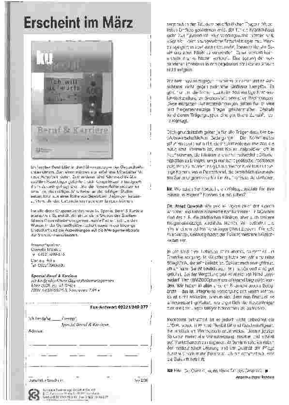 Vorschauseite 3: Letztlich ist Flexibilität wichtiger als GrößeErfolgreicher Aufbruch in neue Strukturen