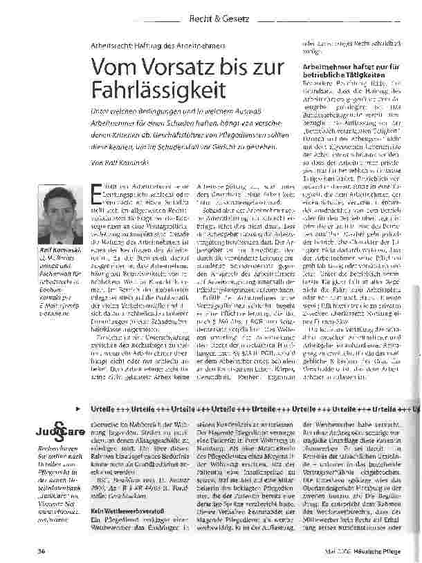 Vorschauseite 1: Vom Vorsatz bis zur Fahrlässigkeit