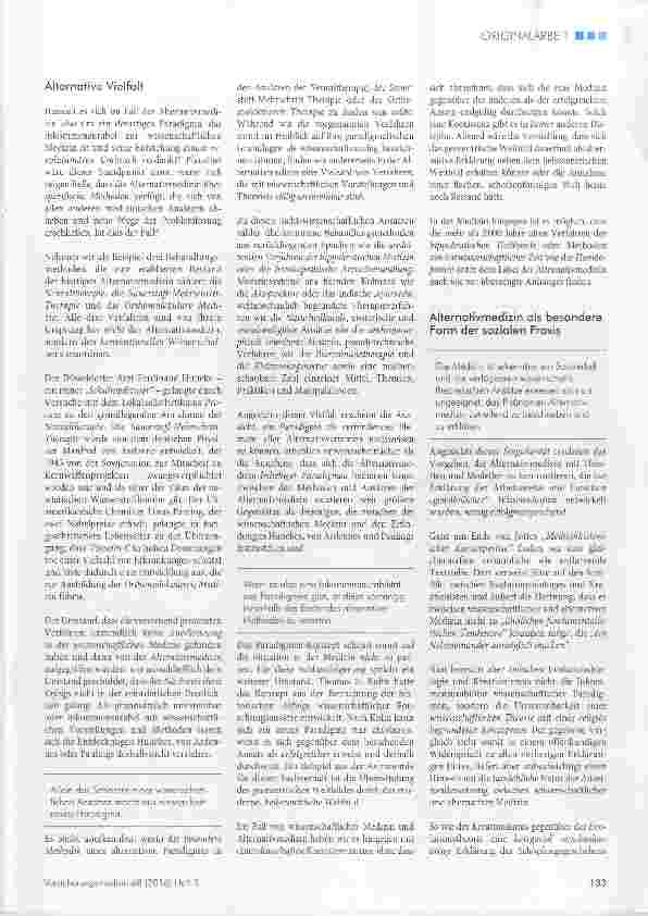 Vorschauseite 3: Was ist Alternativmedizin?