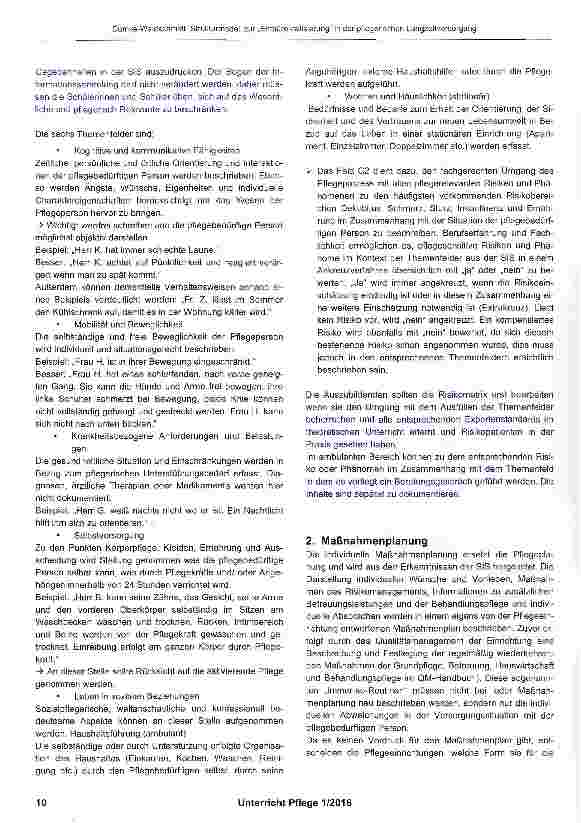 Vorschauseite 2: Strukturmodell zur „Entbürokratisierung in der pflegerischen Langzeitversorgung
