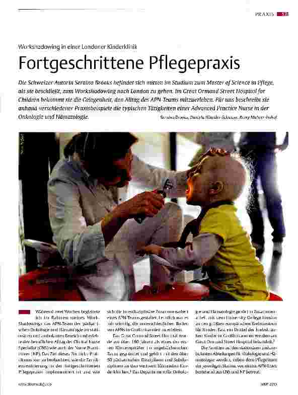 Vorschauseite 1: Fortgeschrittene Pflegepraxis