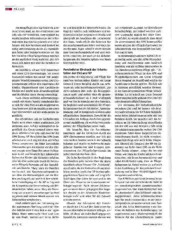 Vorschauseite 4: Fortgeschrittene Pflegepraxis