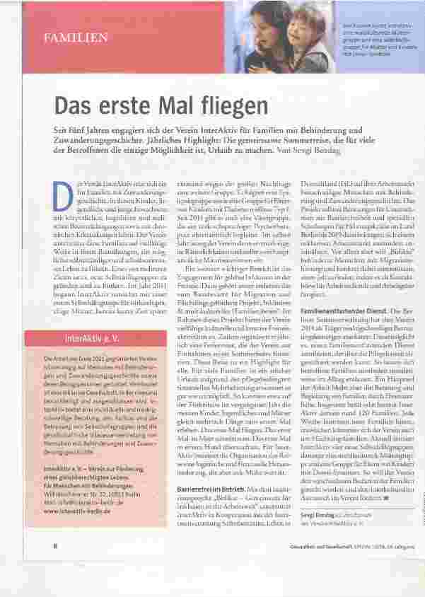 Vorschauseite 1: Das erste Mal fliegen