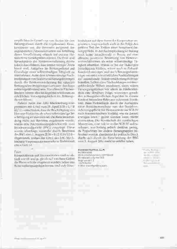 Vorschauseite 4: Honorarärzte in Krankenhäusern (schein-)selbstständig tätige Ärzte?