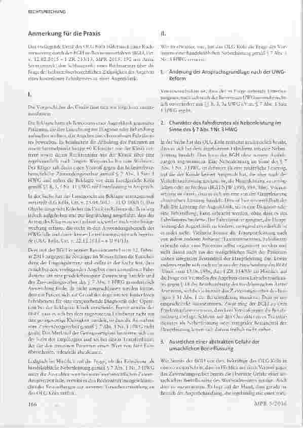 Vorschauseite 5: Fahrdienst zur Augenklinik II