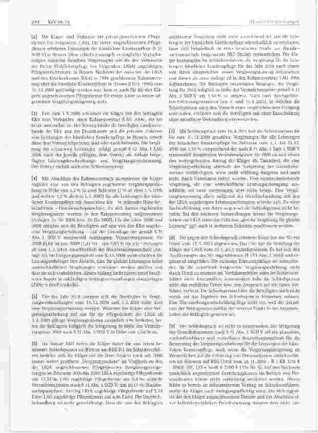 Vorschauseite 2: Krankenversicherungsrecht - Vergütung von Leistungen der häuslichen Krankenpflege