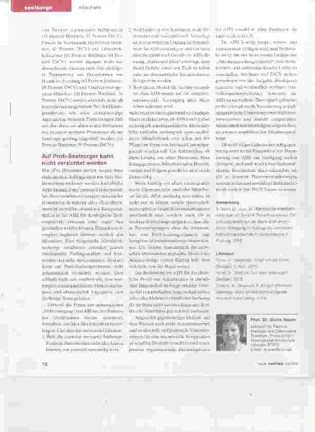 Vorschauseite 4: Seelsorgliche „Mitversorgung“ kritisch hinterfragen