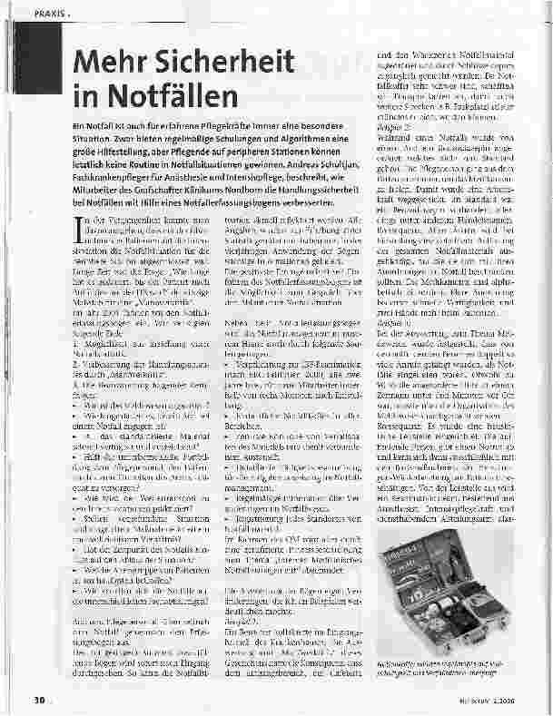 Vorschauseite 1: Mehr Sicherheit in Notfällen